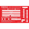 Annual Vehicle Inspection Label - Aluminum w/ Punch Boxes