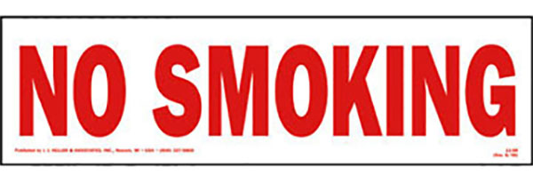 No Smoking - Transport Safety Sign