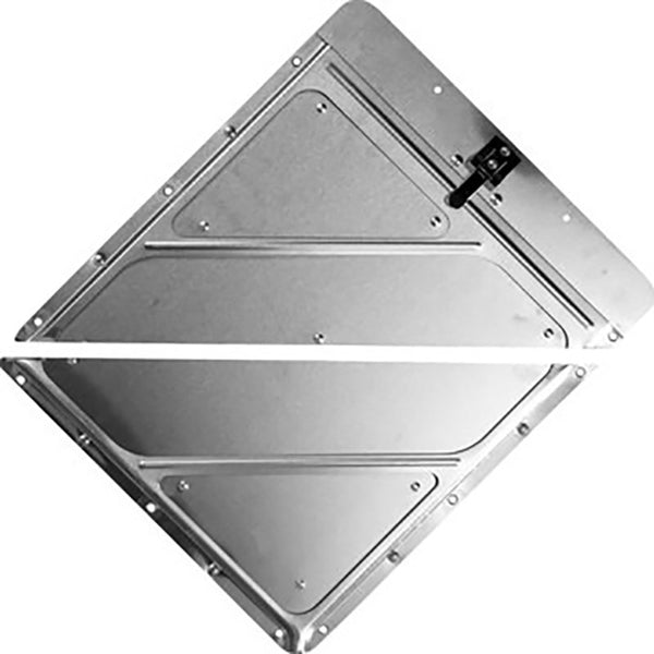 Riveted Split Aluminum Placard Holder w/Back Plate