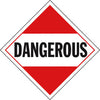 Single-Sided Worded Placard - Dangerous - Tagboard, No Adhesive