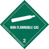 Hazardous Materials Labels - Class 2, Division 2.2 -- Non-Flammable Gas - Paper, Roll
