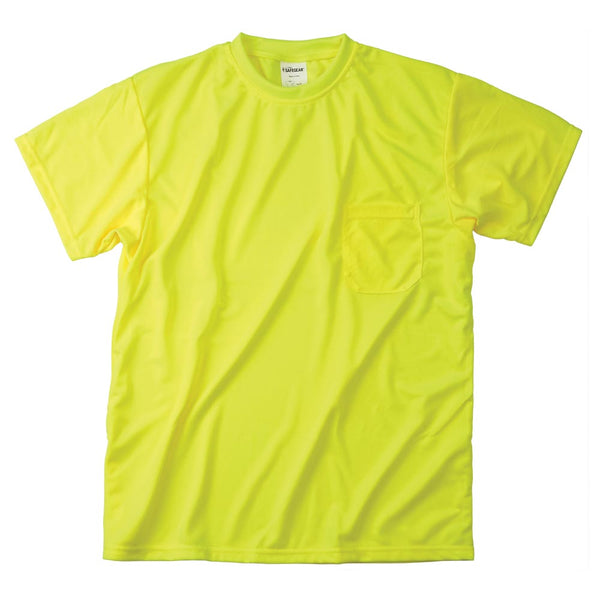 J. J. Keller® SAFEGEAR® Hi-Vis T-Shirt With Pocket, Lime, Non-Certified