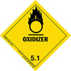 Hazardous Materials Labels - Class 5, Division 5.1 -- Oxidizer - Paper, Roll