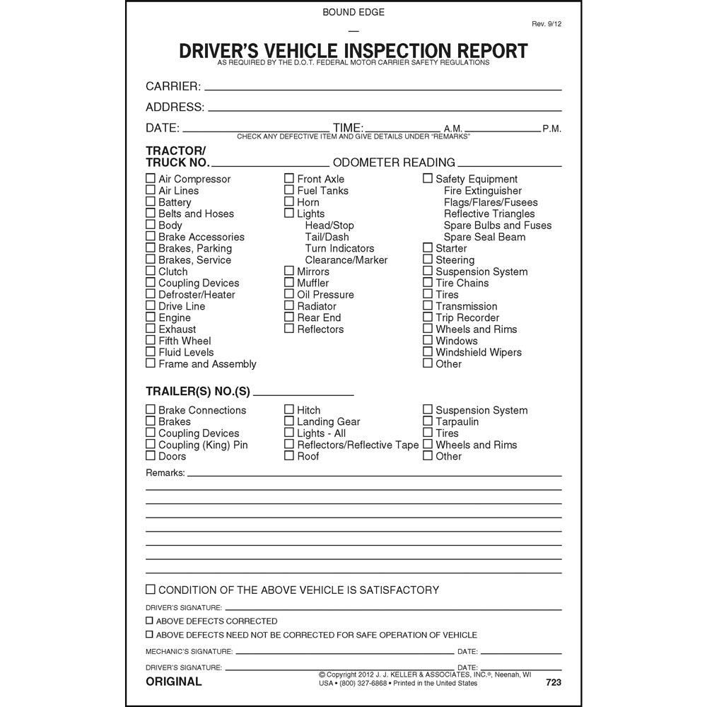 Vehicle Inspections - Daily