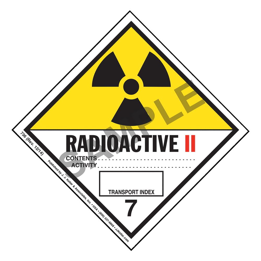 Radioactive II Warning Labels - Rolls of 500 – Willamette Traffic ...