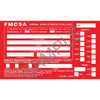 Annual Vehicle Inspection Label - Aluminum w/ Punch Boxes