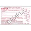 Annual Vehicle Inspection Label - Vinyl w/ Punch Boxes