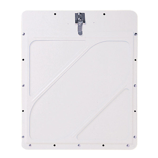 Riveted Aluminum Placard Holder w/Back Plate - White