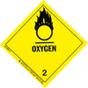 Hazardous Materials Labels - Class 2, Division 2.2 -- Oxygen - Paper, Roll
