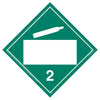 Division 2.2 Non-Flammable Gas Placard - Blank