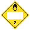 Division 2.2 Oxygen Placard - Blank