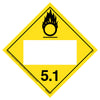 Division 5.1 Oxidizer Placard - Blank