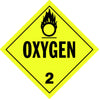 Single-Sided Worded Placard - Oxygen (Class 2) - Tagboard, No Adhesive
