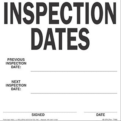 Inspection Dates Label – Willamette Traffic Bureau LLC