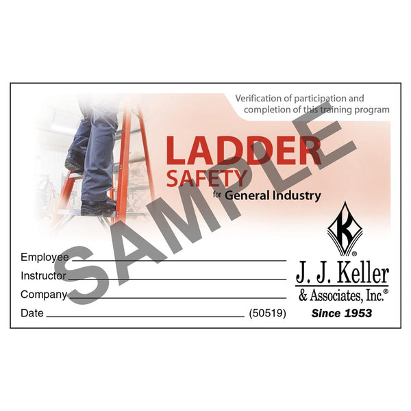 Fall Protection Wallet Card Ladder Safety for General Industry - Wallet Card – Willamette Traffic ...