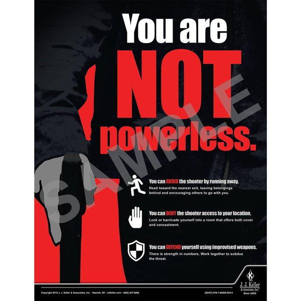 Active Shooter/Active Threat - Awareness Poster