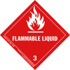 Hazardous Materials Labels - Class 3 -- Flammable Liquid - Paper, Roll