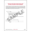 Previous Pre-Employment Employee Alcohol & Drug Test Statement - Snap-Out Format