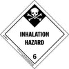 Hazardous Materials Labels - Class 6, Division 6.1 -- Packing Groups I and II -- Inhalation Hazard - Paper, Roll